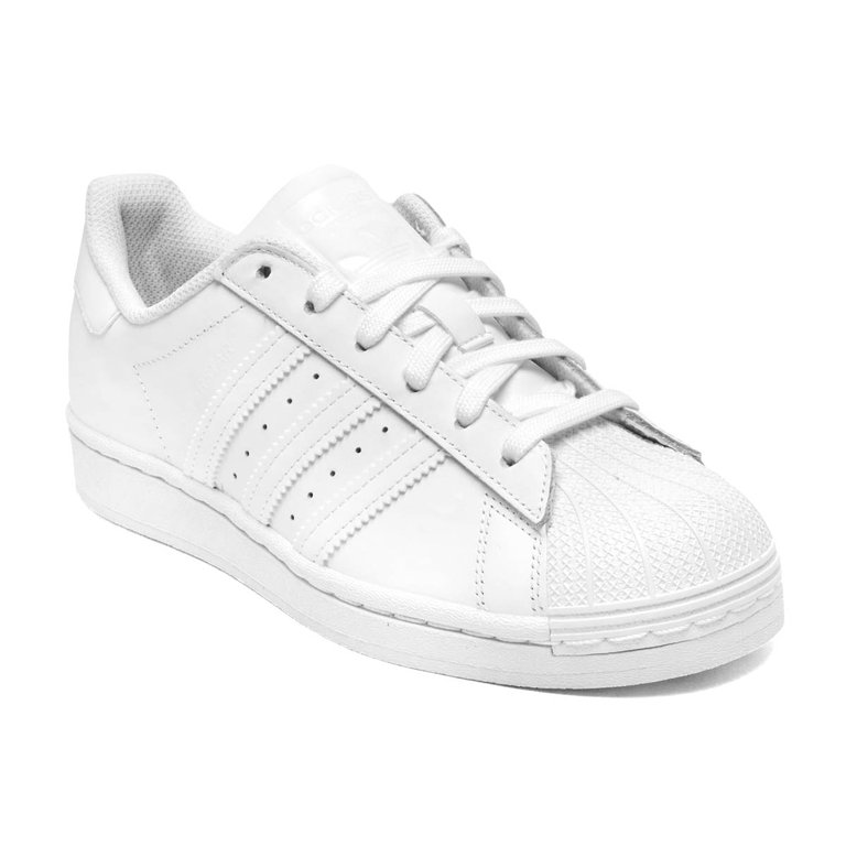 adidas Youth Superstar J Sneakers - Cloud White/Cloud White/Cloud White