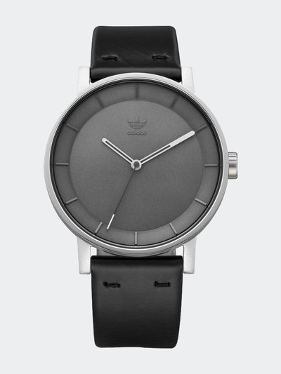 Adidas Mens District L1 Z08 2926-00 Black Leather Quartz Fashion Watch product