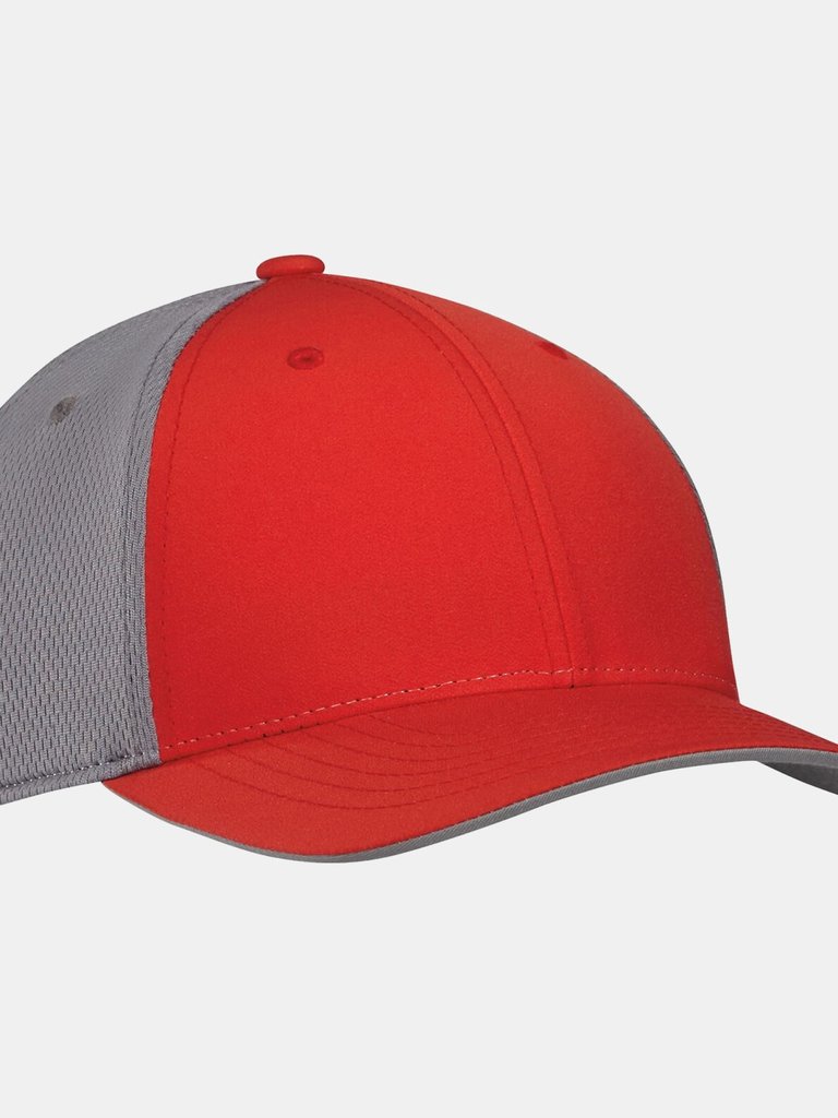 Unisex Adults Clima Cool Tour Crestable Cap - High-Res Red