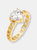 CZ Heart With Chain Ring - Clear