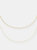 Dainty Chain Necklace Combo Set - Gold