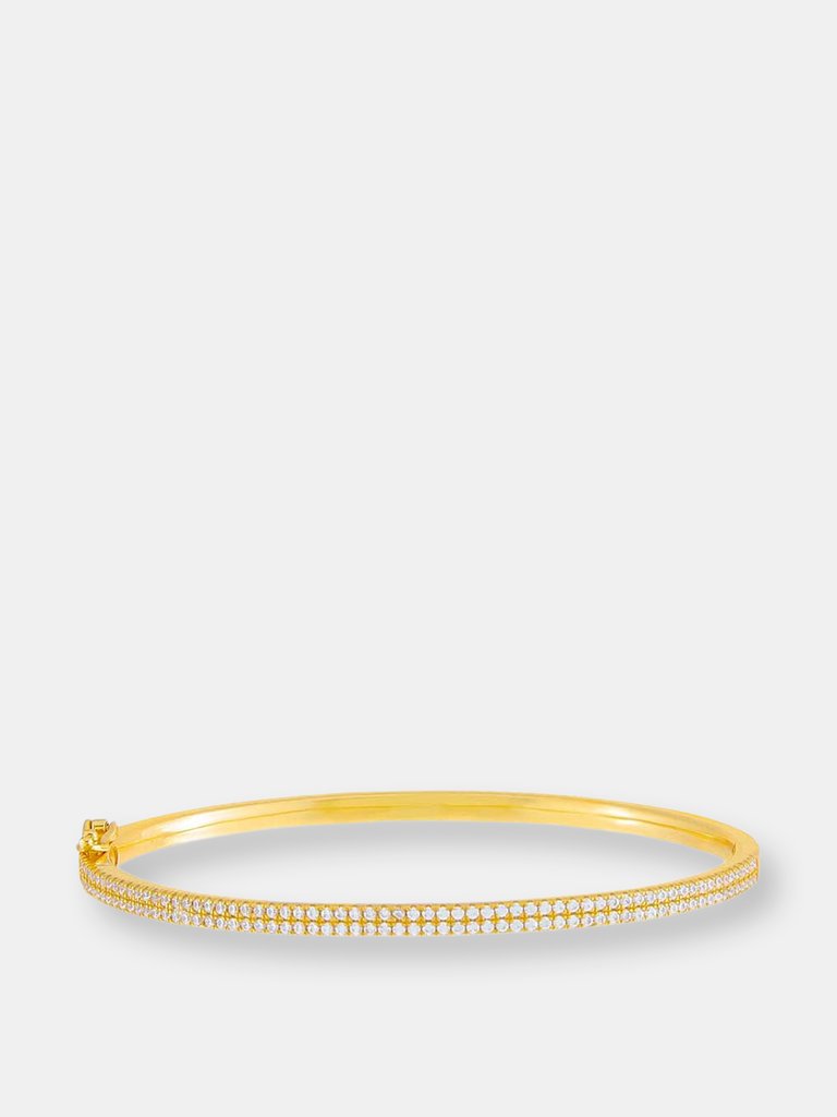 Double Row Pavé Bangle