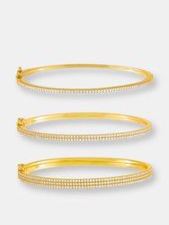 Double Row Pavé Bangle