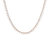 Heart Tennis Necklace - Rose Gold