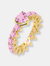 Multi CZ Heart Ring - Sapphire Pink