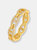 Pavé Mariner Link Ring - Gold