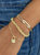 Pave Safety Pin Oval Link Bracelet