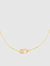 Pave Square Clasp Link Necklace