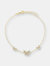 Pavé Triple Butterfly Anklet - Gold