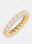 Round CZ Eternity Band - Gold