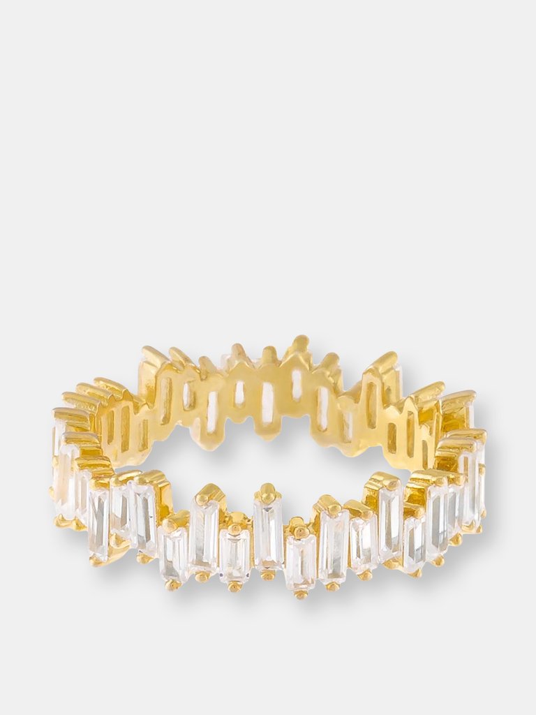 Scattered Baguette Eternity Band