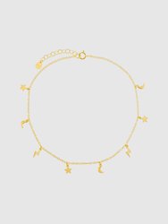 Solid Celestial Anklet