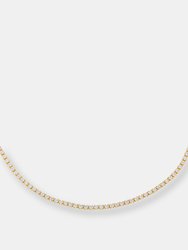 Thin Tennis Choker - Gold