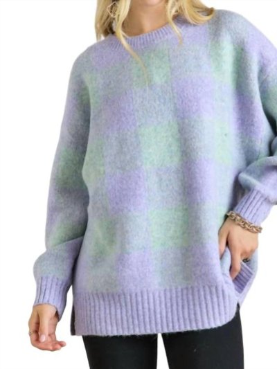 ADORA Check Tunic Sweater product