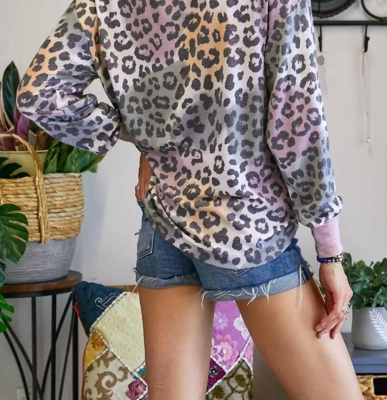 Leopard Print Tunic Top