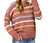 Stripe Textured Crew Neck Sweater - Multi Color