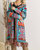 Tribal Pattern Fringe Hem Cardigan In Multi Color - Multi Color