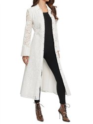 Eyelet Button Down Duster