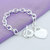 Heart Shaped Lady Charm Bracelet - 925 Silver