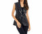 Leather Vest - Black