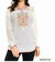 Multi Colored Dragonfly Embroidery Tunic - White