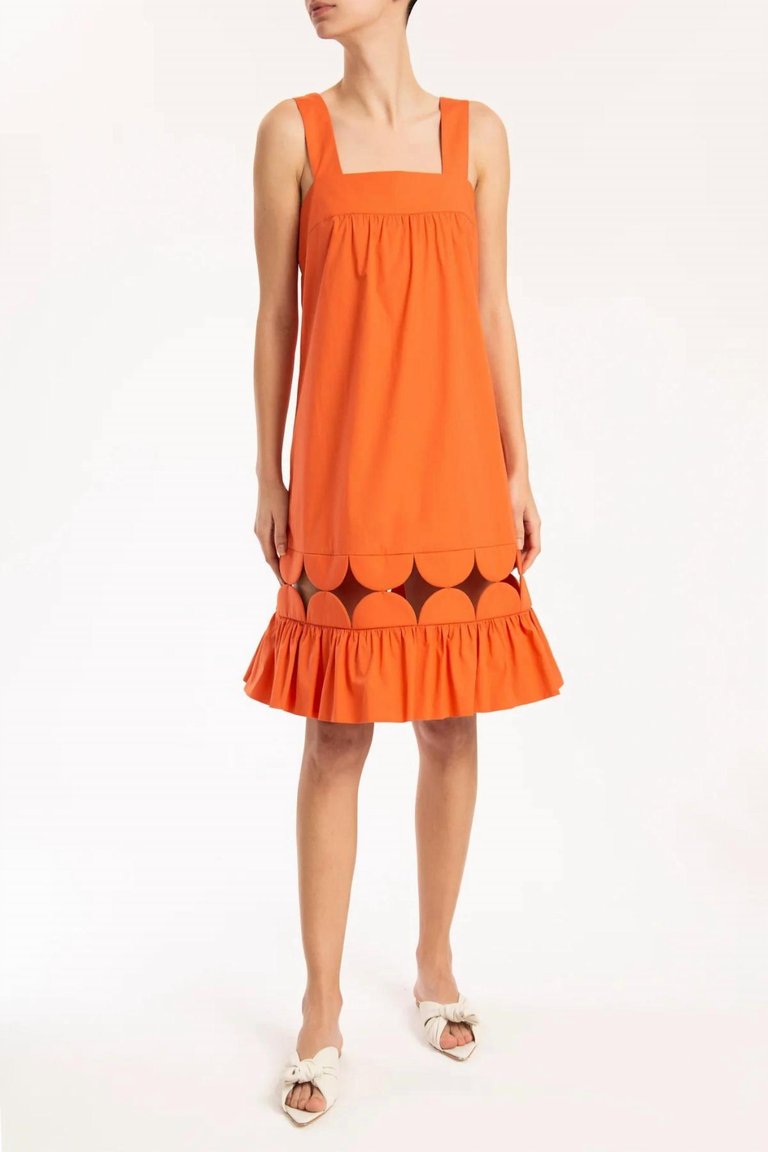 Bubble Short Dress - Tangerine