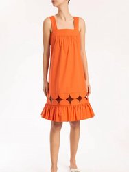 Bubble Short Dress - Tangerine