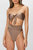 Solid High-Leg Strapless Bikini Set - Nut Brown