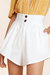 Solid Pleated Short