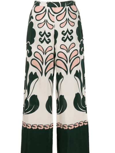 Adriana Degreas Spray Of Flower Wide-Leg Pant product