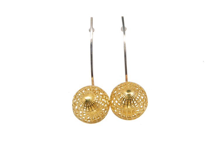 Kinesis Movement Earrings - Gold Plated - Gold Plated