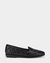 Betunia Loafer - Black Quilted Leather