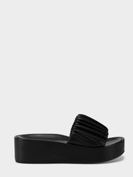 Dada Wedge-Heel Sandal - Black