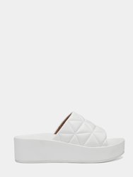 Dayna Platform Slide - White Vegan