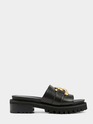 Lima Sandal - Black Leather