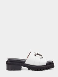 Lima Sandal - White leather