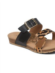 Daisy Adjustable Slide Sandal - Leopard