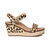 Sydney Quarter Strap Espadrille Wedge Sandal In Leopard - Leopard