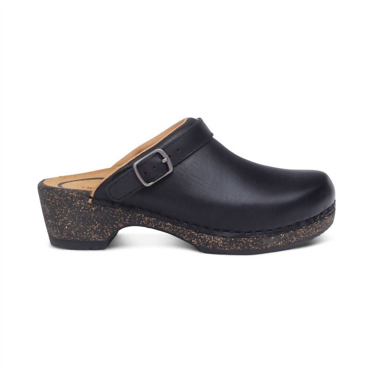 Women's Beckie Cork Clog In Black - Black