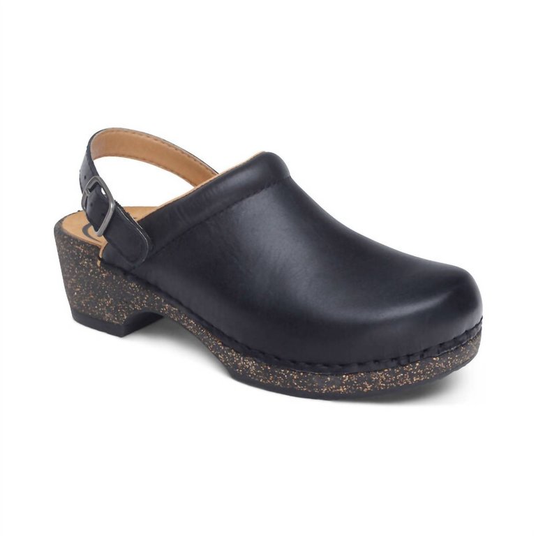 Women's Beckie Cork Clog In Black