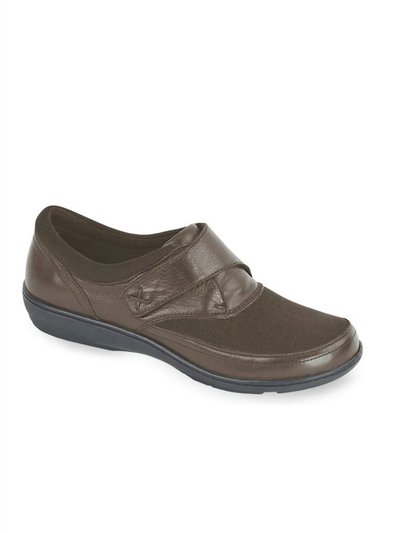 Aetrex Women's Emma Monk Strap Shoes - Wide In Cocoberry product