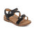 Women's Jenn Quarter Strap Sandal In Black