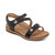 Women's Jenn Quarter Strap Sandal In Black