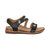 Women's Jenn Quarter Strap Sandal In Black - Black