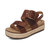 Women's Vania Arch Support Platform Sandal In Walnut