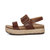 Women's Vania Arch Support Platform Sandal In Walnut