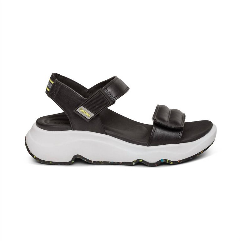 Women's Whit Sport Sandal In Black - Black