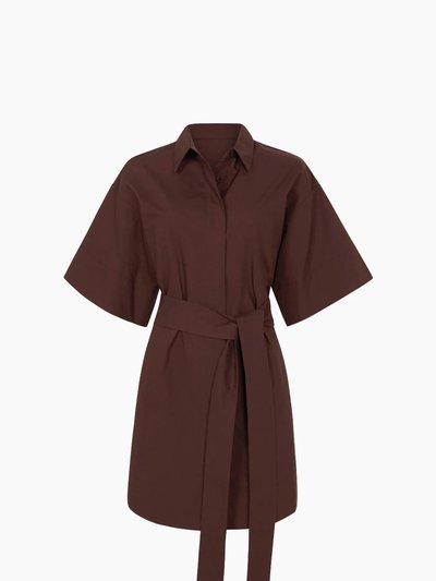Aexae Cotton Kimono Mini Dress Brown product