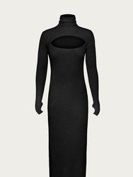 Brielle Knit Midi Dress - Noir