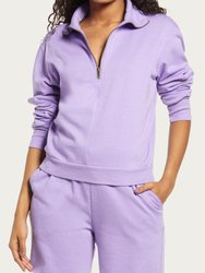 Canon Fleece Half-Zip Sweatshirt - Lilac